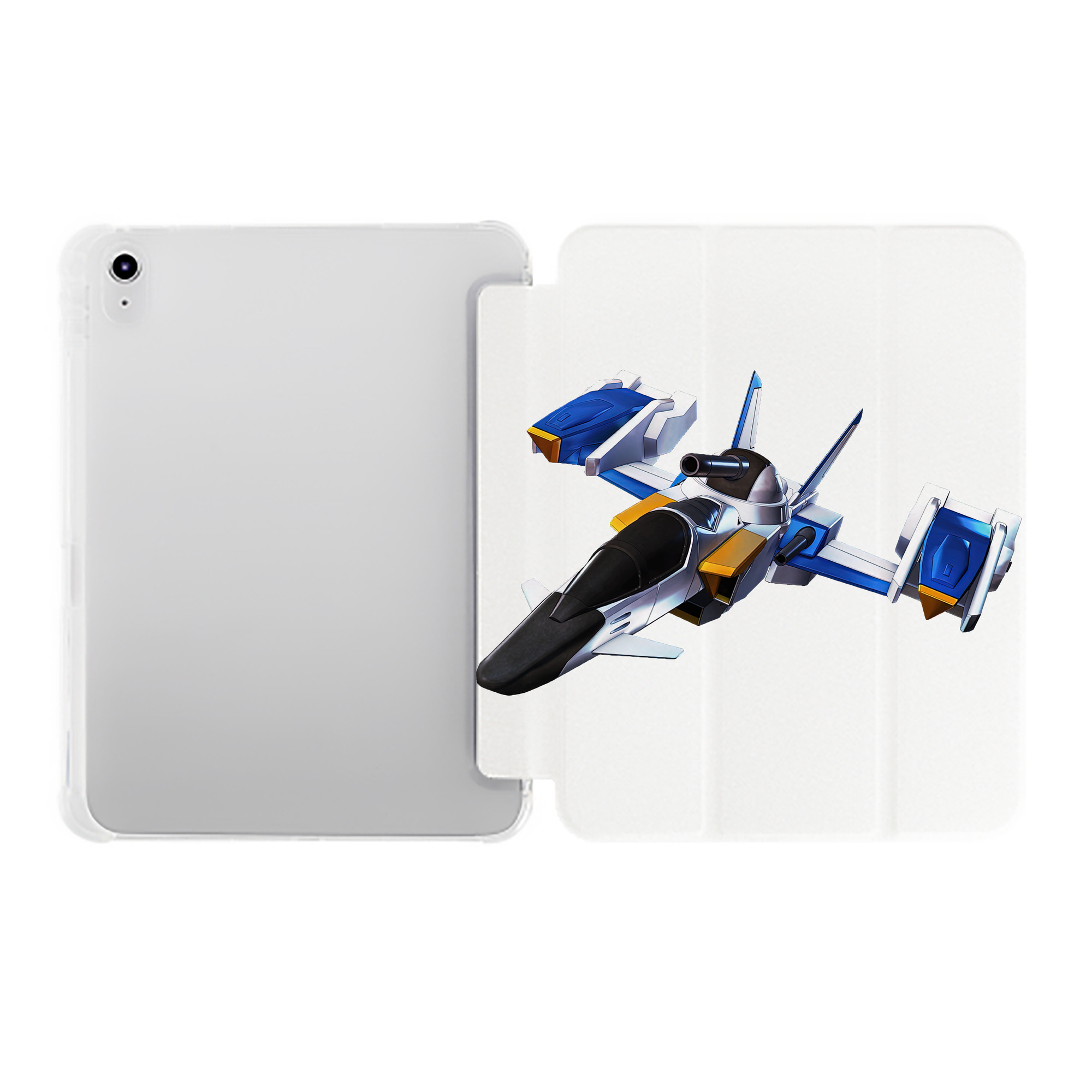 （画像用） 機動戦士ガンダム Mobile Suit Gundam IPad ケース ペン収納付き 三つ折りスタンド PUレザー×シリコン 対応機種9.5/10.5/10.9インチ